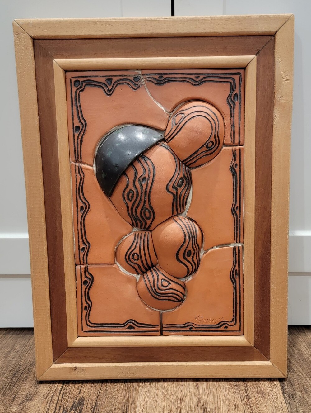 Creative Terracotta Abstract Bubble Relief Wall Art 3-Dimentional